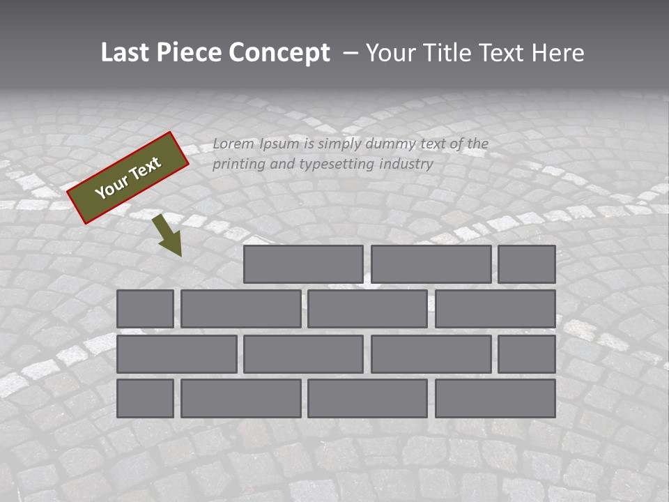 Cobble Stone Street In Brugge PowerPoint Template