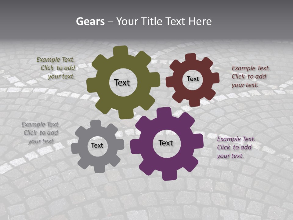 Cobble Stone Street In Brugge PowerPoint Template