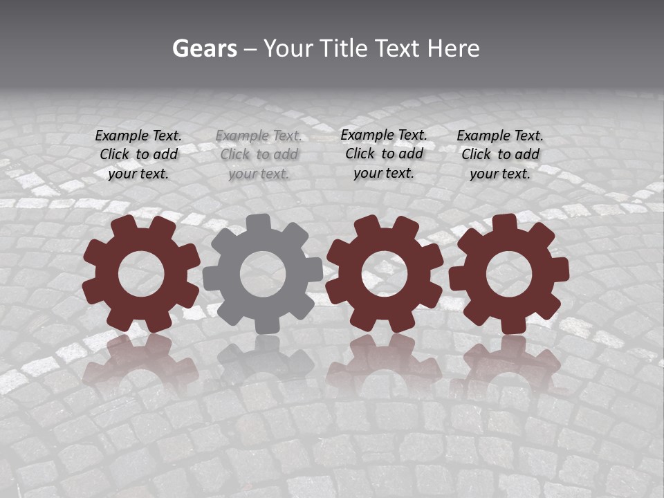 Cobble Stone Street In Brugge PowerPoint Template