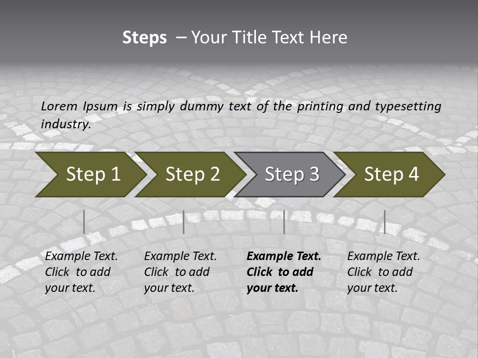 Cobble Stone Street In Brugge PowerPoint Template