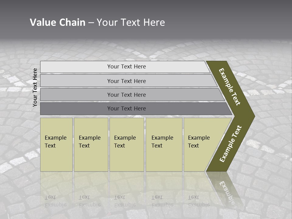 Cobble Stone Street In Brugge PowerPoint Template