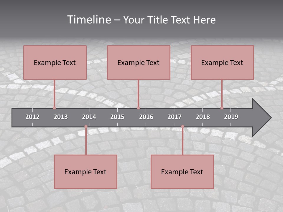 Cobble Stone Street In Brugge PowerPoint Template