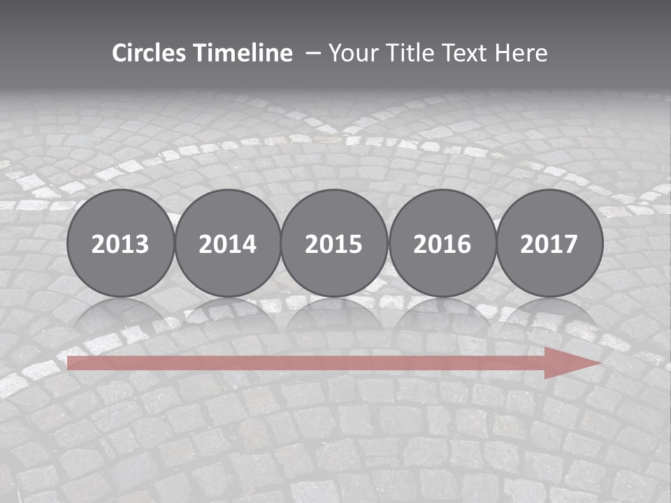 Cobble Stone Street In Brugge PowerPoint Template