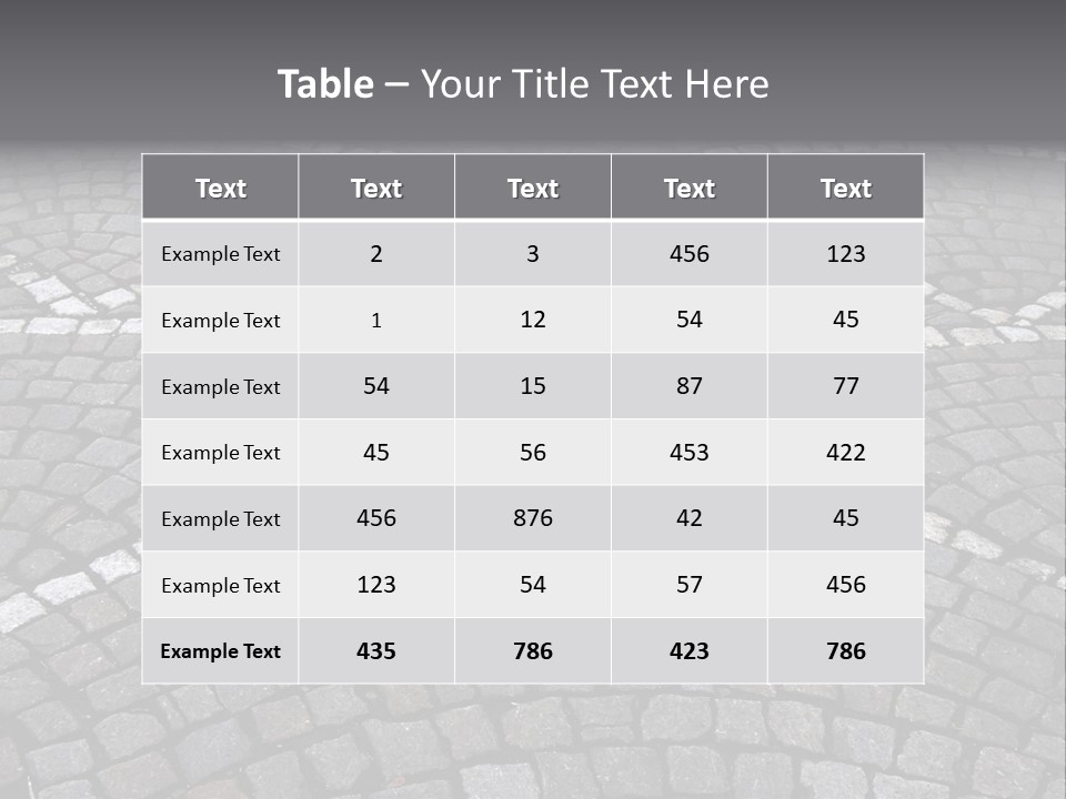 Cobble Stone Street In Brugge PowerPoint Template