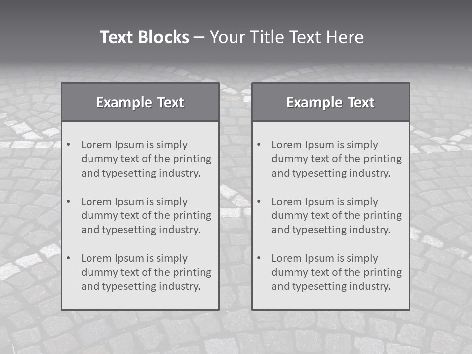 Cobble Stone Street In Brugge PowerPoint Template