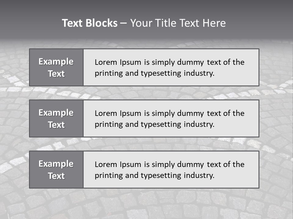 Cobble Stone Street In Brugge PowerPoint Template