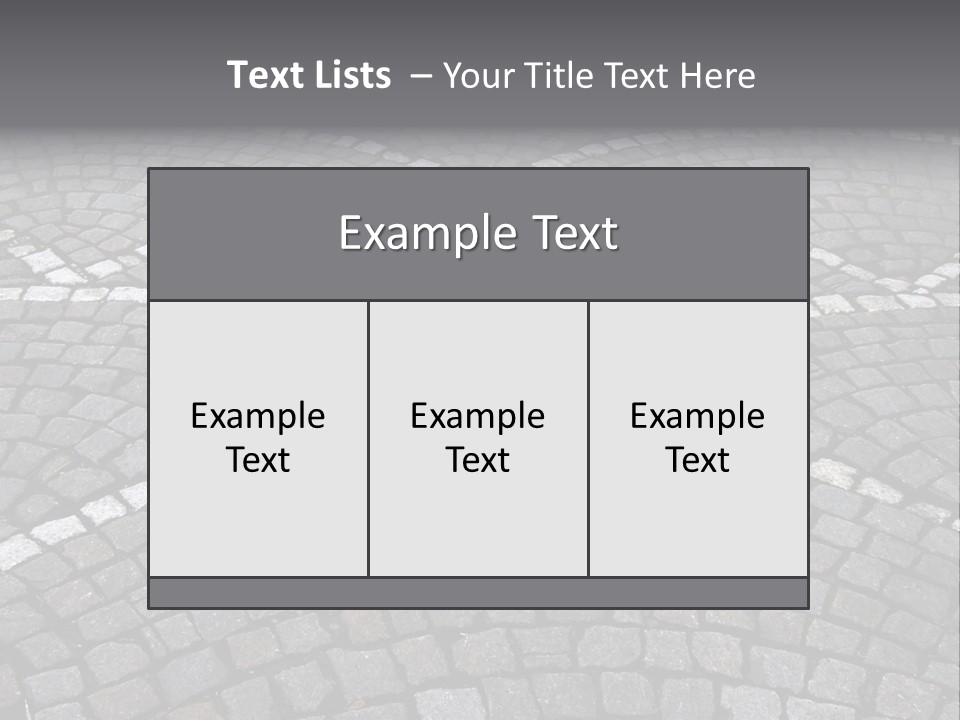 Cobble Stone Street In Brugge PowerPoint Template