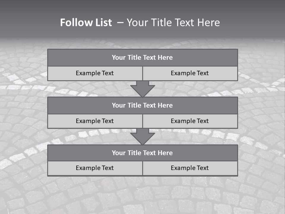 Cobble Stone Street In Brugge PowerPoint Template