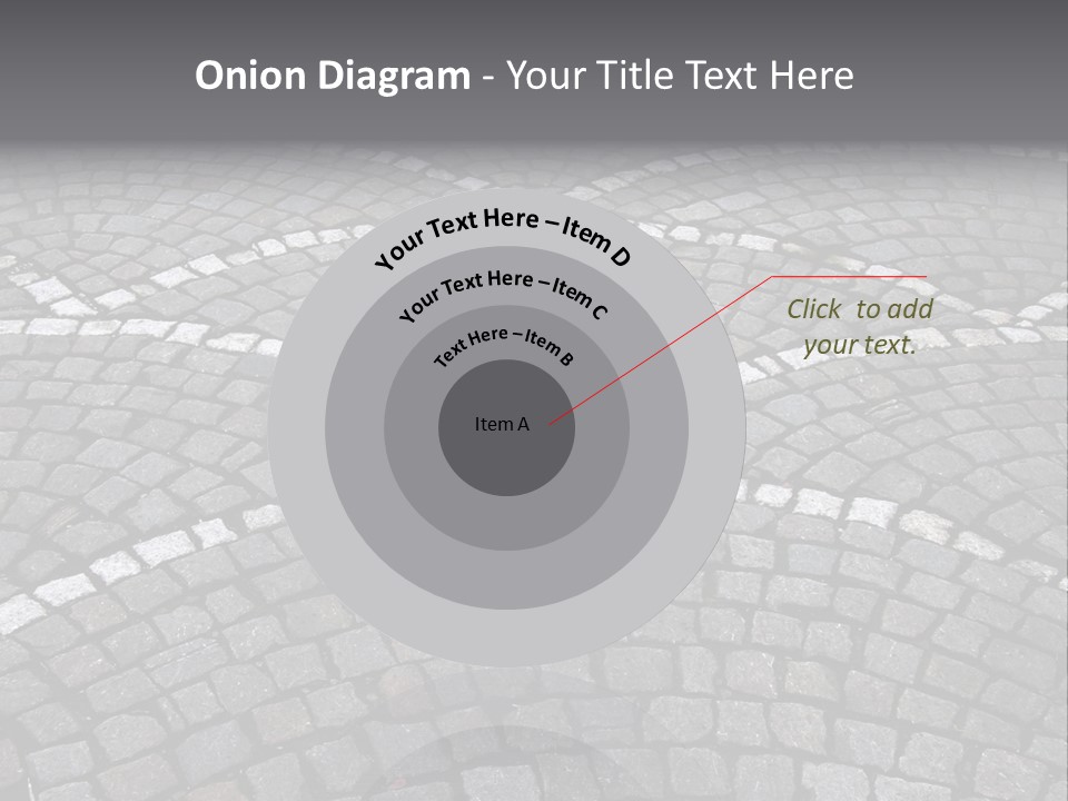 Cobble Stone Street In Brugge PowerPoint Template