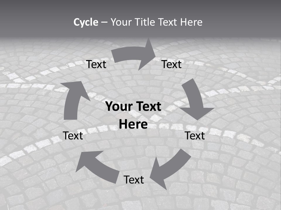 Cobble Stone Street In Brugge PowerPoint Template