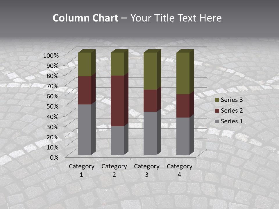 Cobble Stone Street In Brugge PowerPoint Template