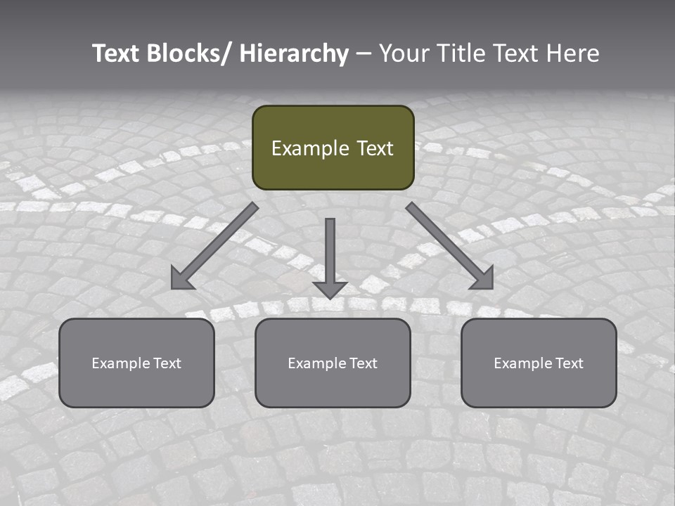 Cobble Stone Street In Brugge PowerPoint Template