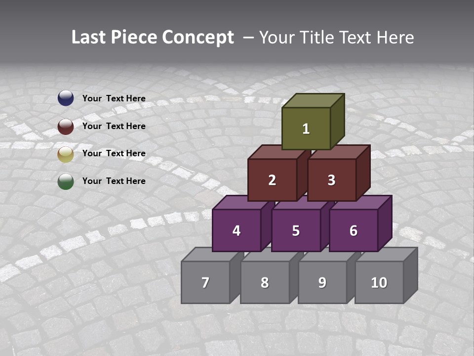 Cobble Stone Street In Brugge PowerPoint Template