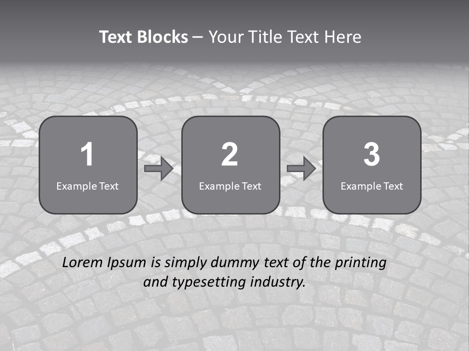 Cobble Stone Street In Brugge PowerPoint Template