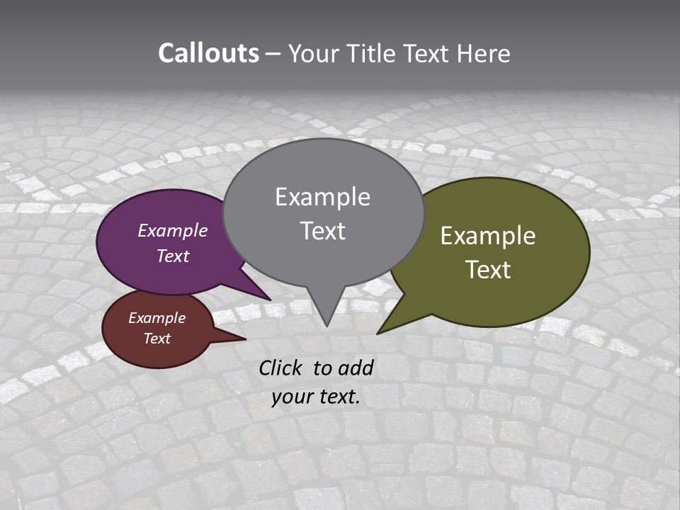 Cobble Stone Street In Brugge PowerPoint Template