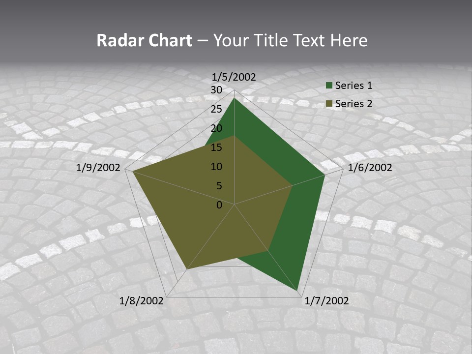 Cobble Stone Street In Brugge PowerPoint Template