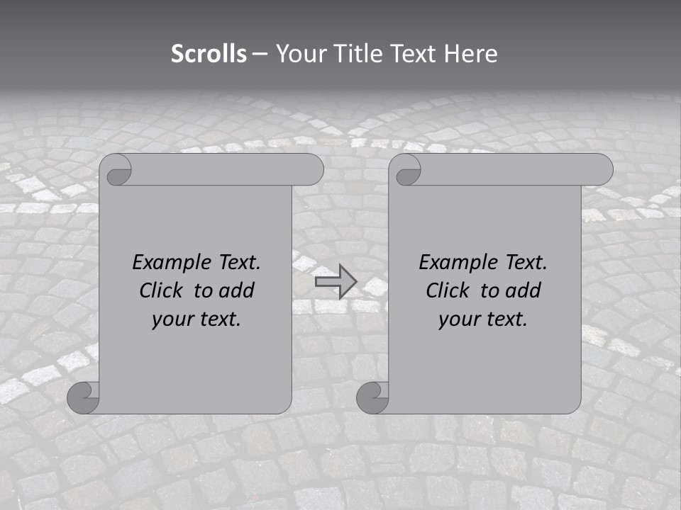 Cobble Stone Street In Brugge PowerPoint Template