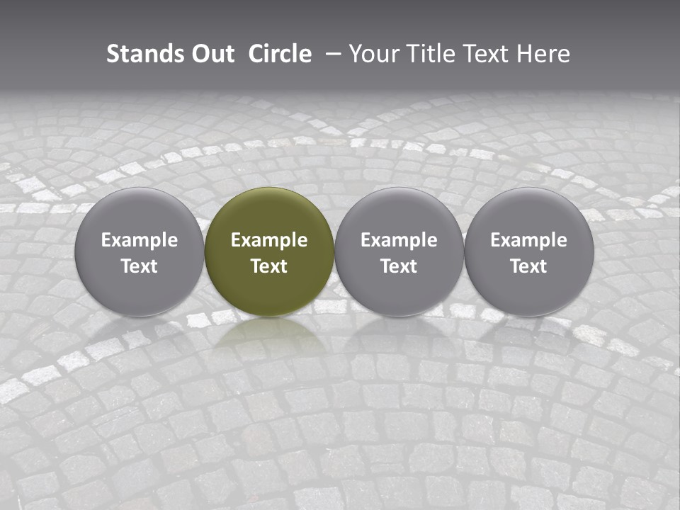 Cobble Stone Street In Brugge PowerPoint Template