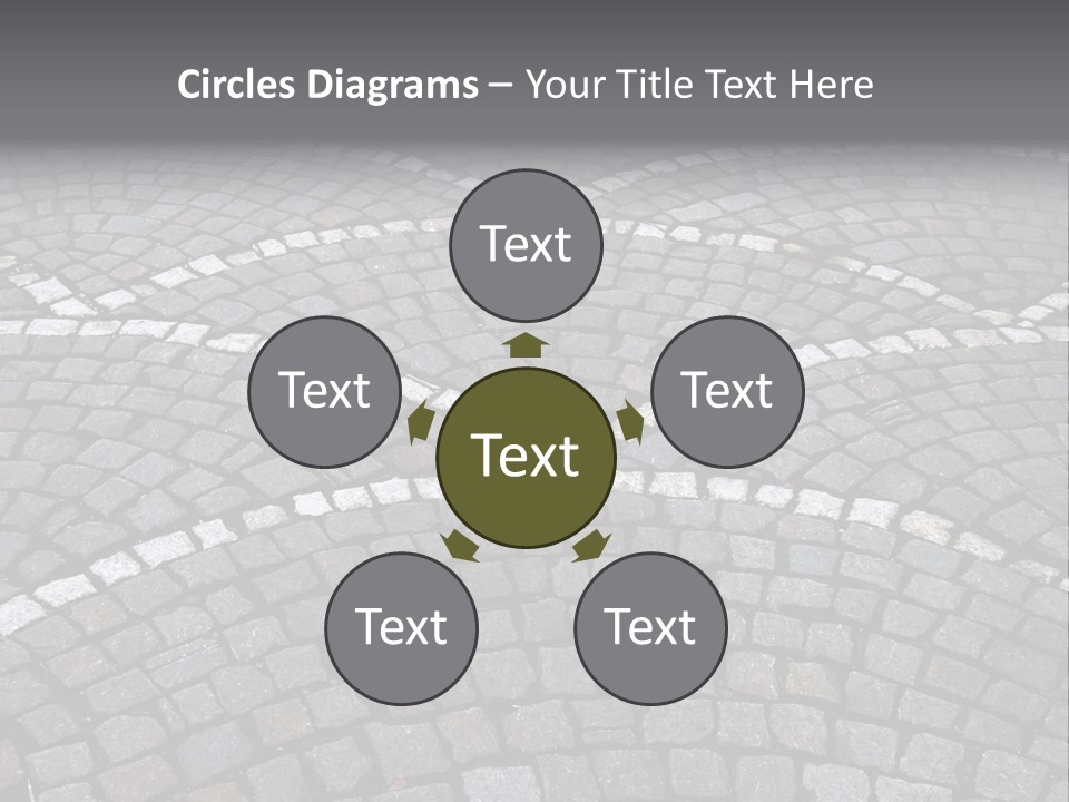 Cobble Stone Street In Brugge PowerPoint Template