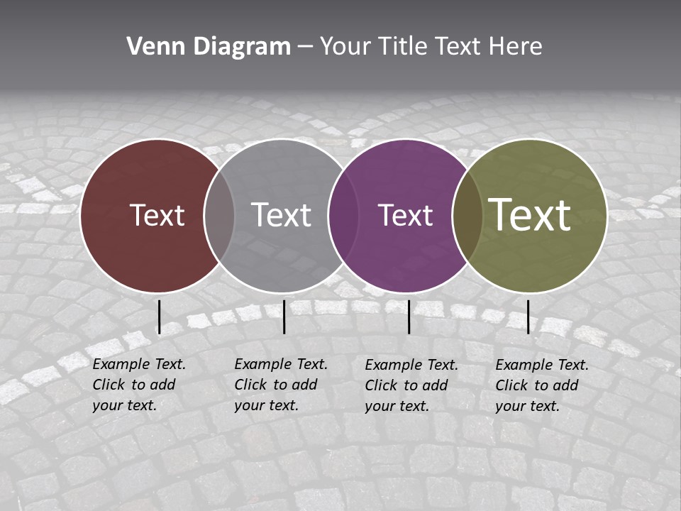 Cobble Stone Street In Brugge PowerPoint Template