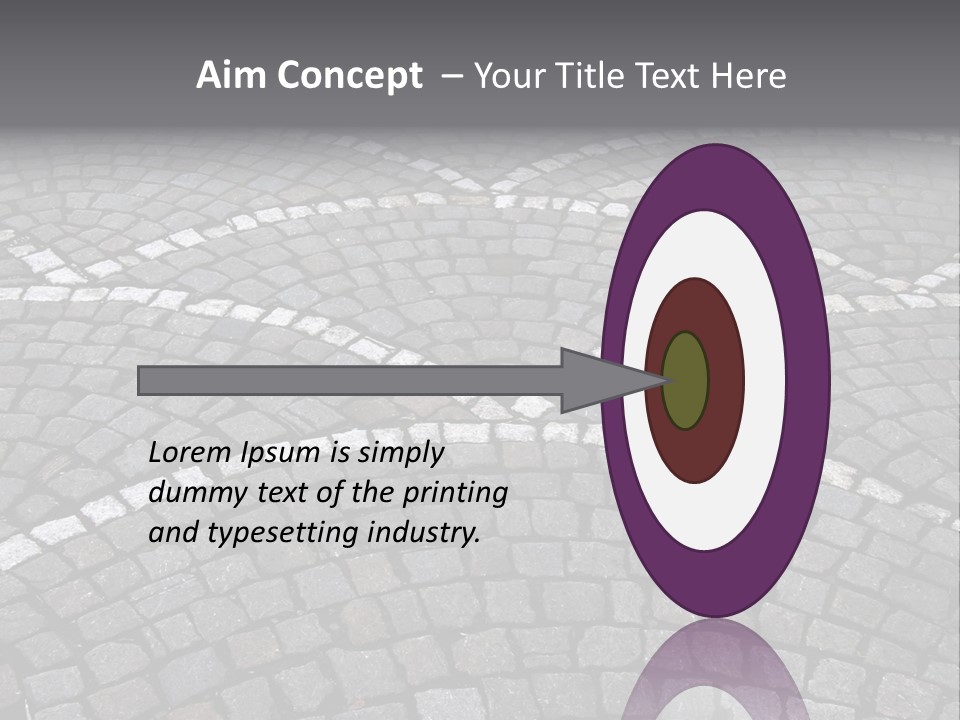 Cobble Stone Street In Brugge PowerPoint Template