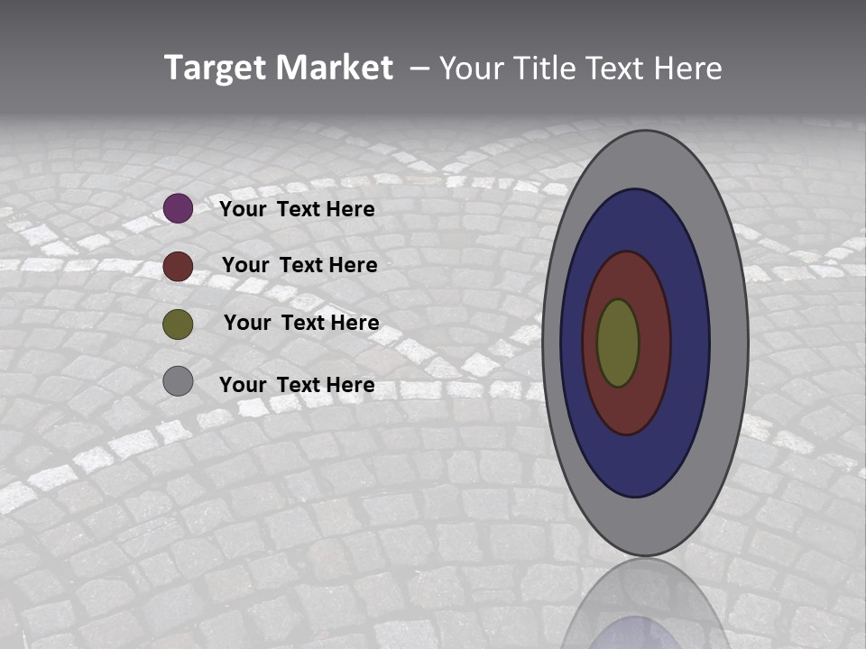 Cobble Stone Street In Brugge PowerPoint Template