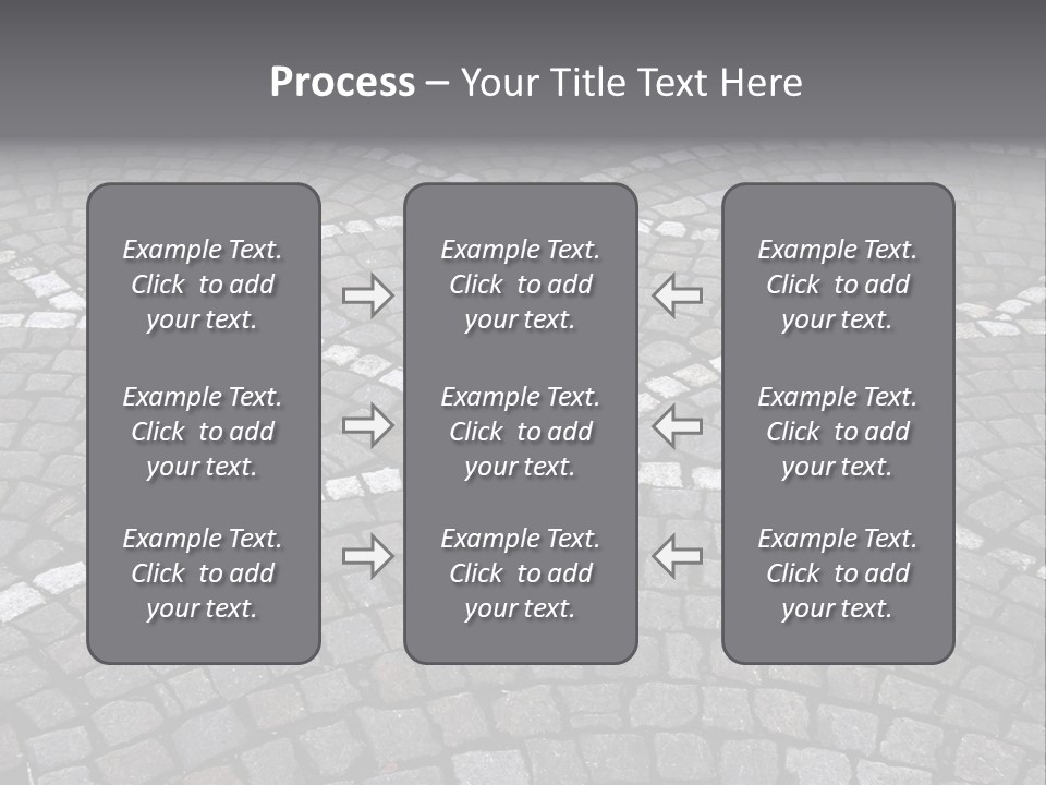 Cobble Stone Street In Brugge PowerPoint Template