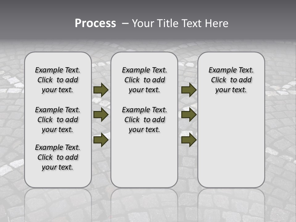 Cobble Stone Street In Brugge PowerPoint Template