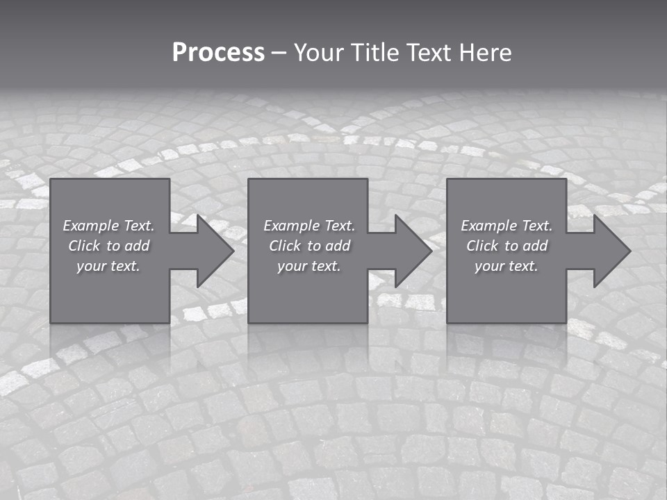 Cobble Stone Street In Brugge PowerPoint Template