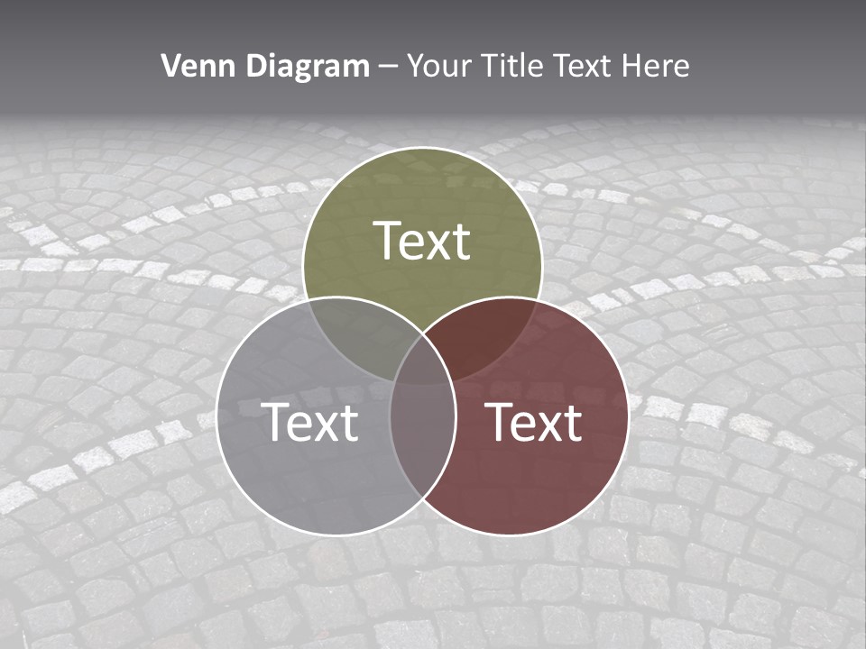 Cobble Stone Street In Brugge PowerPoint Template