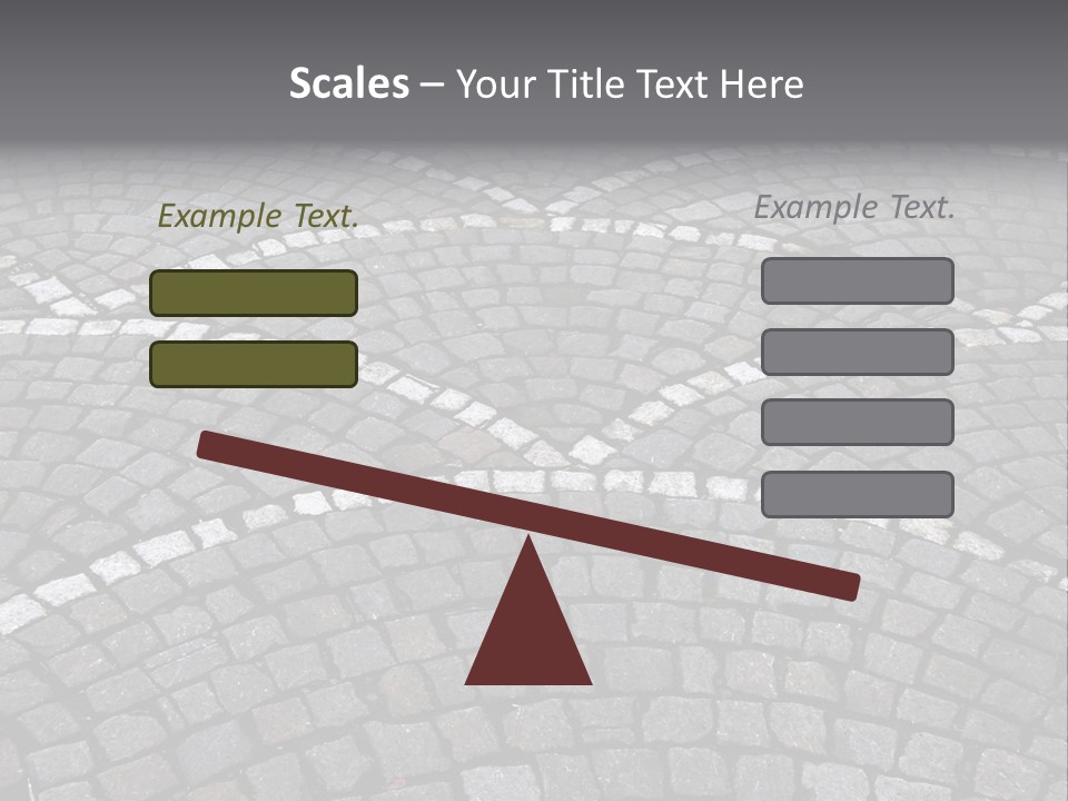 Cobble Stone Street In Brugge PowerPoint Template