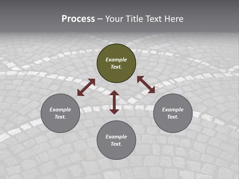 Cobble Stone Street In Brugge PowerPoint Template