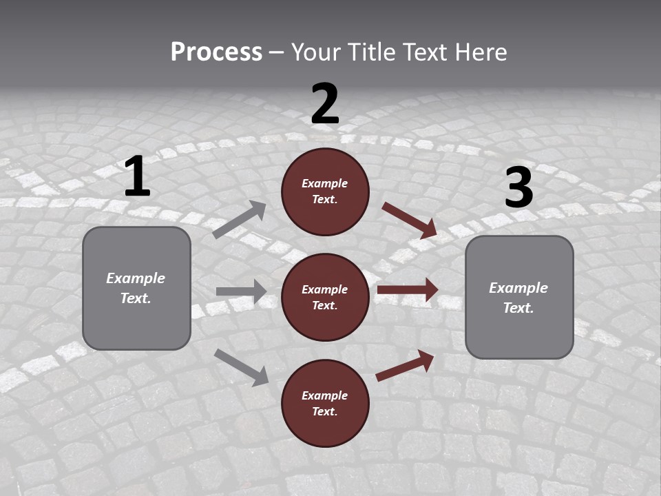 Cobble Stone Street In Brugge PowerPoint Template