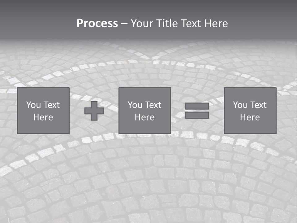 Cobble Stone Street In Brugge PowerPoint Template