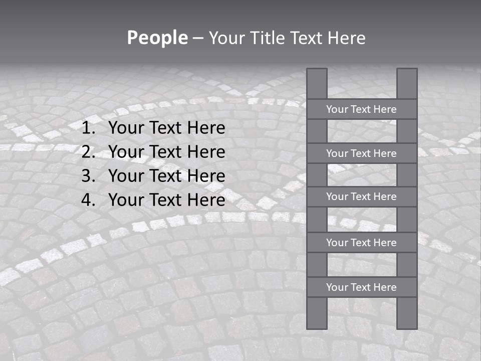 Cobble Stone Street In Brugge PowerPoint Template