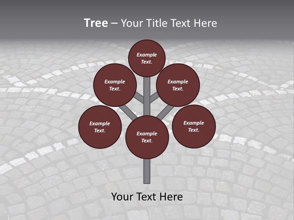 Cobble Stone Street In Brugge PowerPoint Template