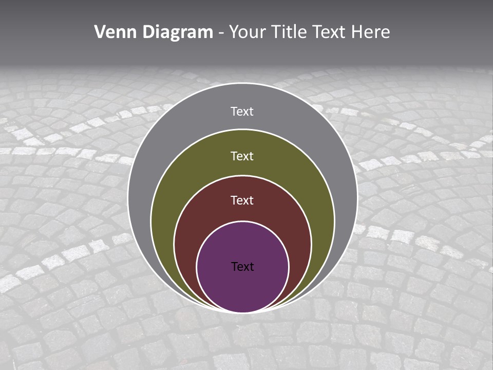 Cobble Stone Street In Brugge PowerPoint Template