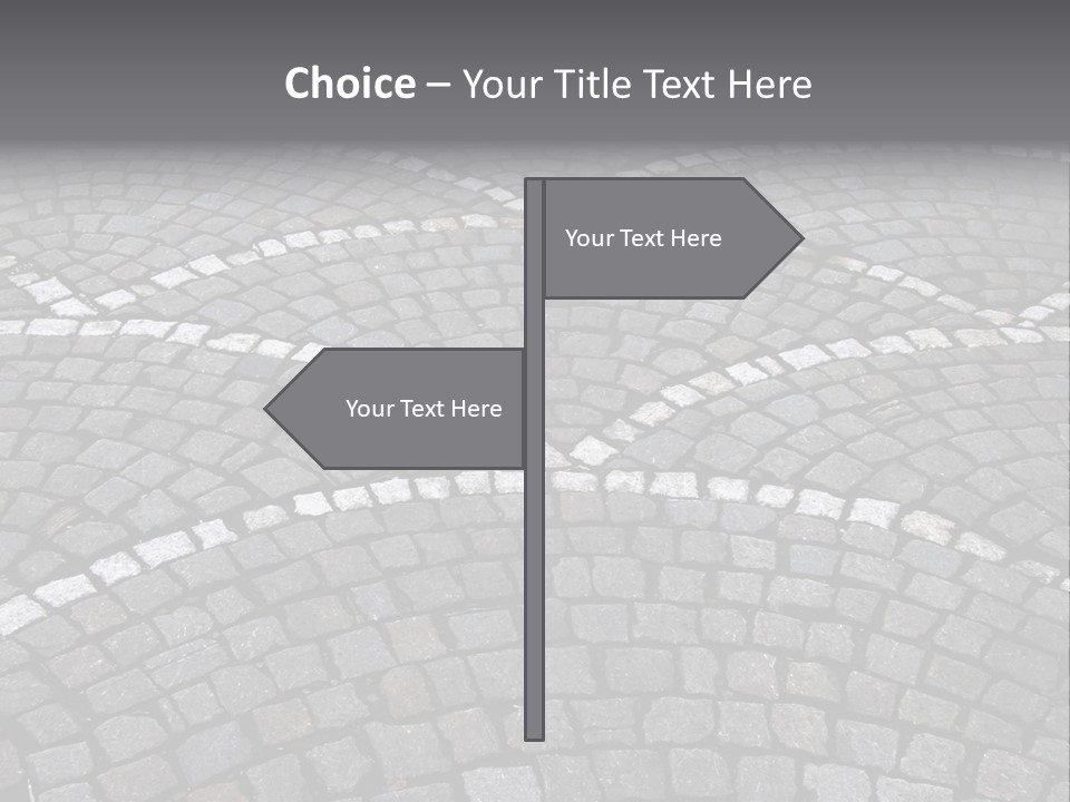 Cobble Stone Street In Brugge PowerPoint Template