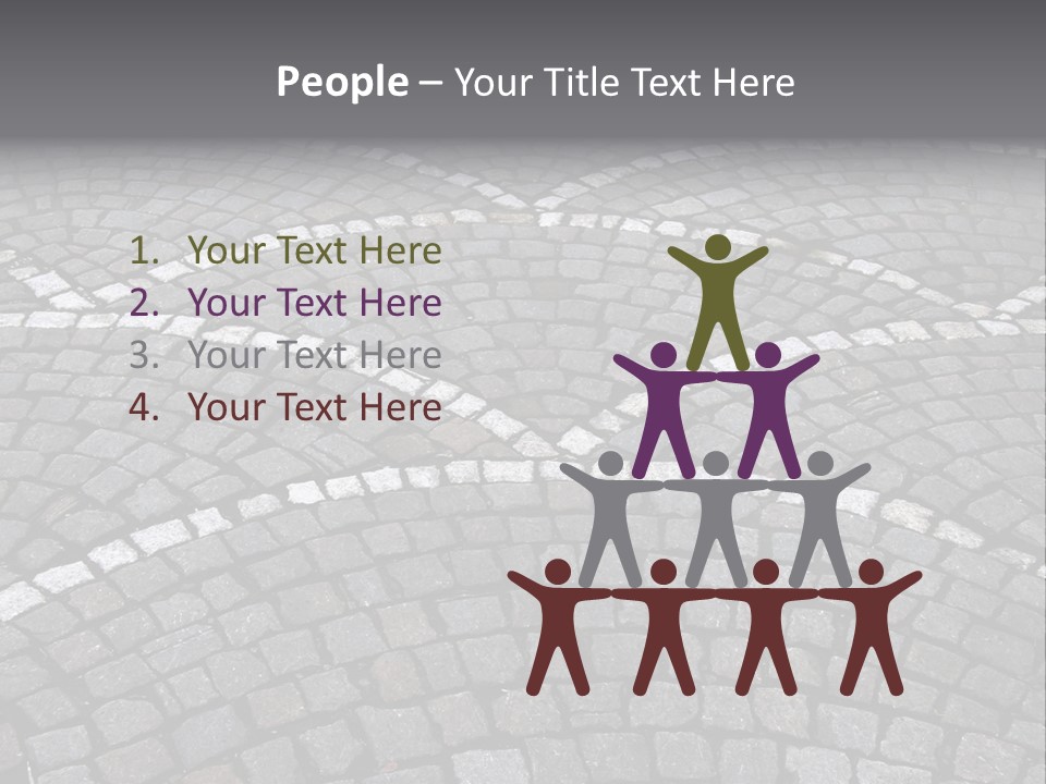 Cobble Stone Street In Brugge PowerPoint Template