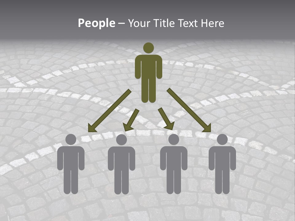 Cobble Stone Street In Brugge PowerPoint Template