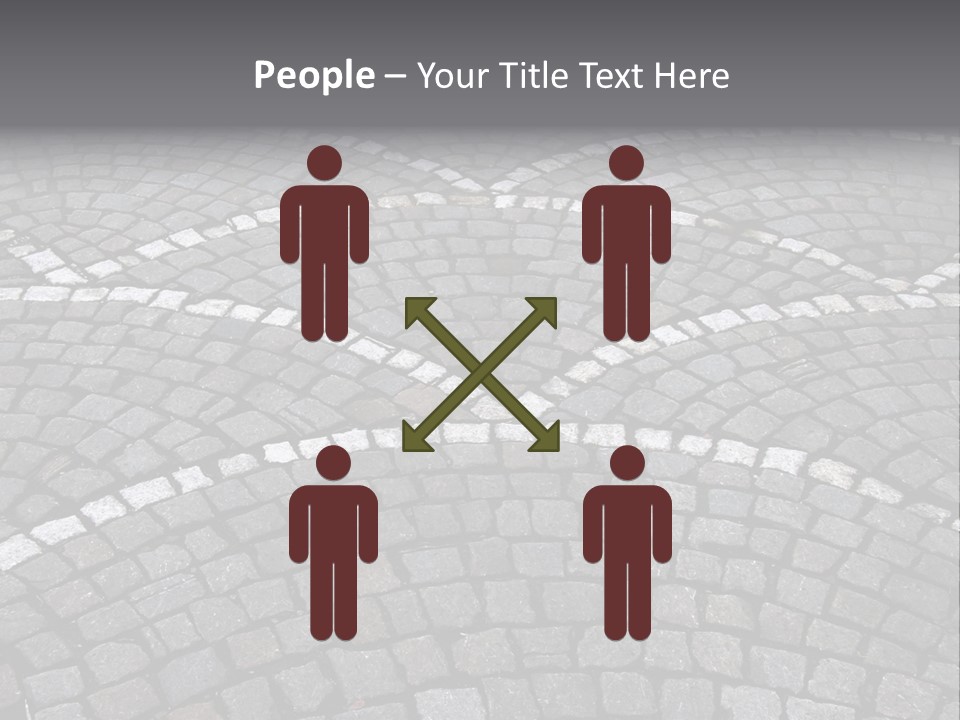 Cobble Stone Street In Brugge PowerPoint Template