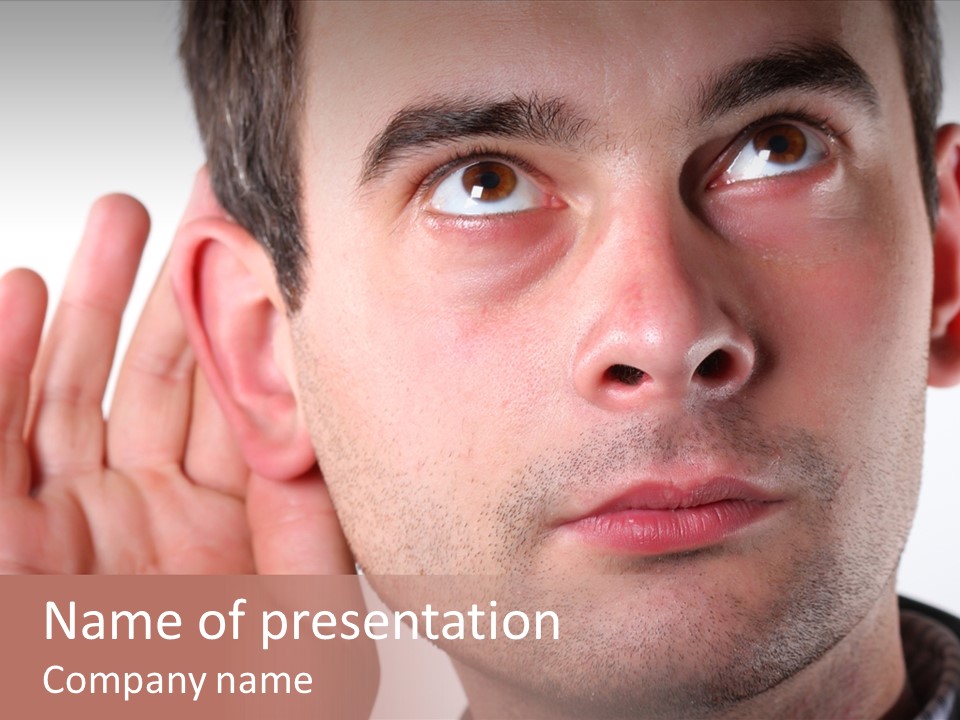 Listen Man PowerPoint Template