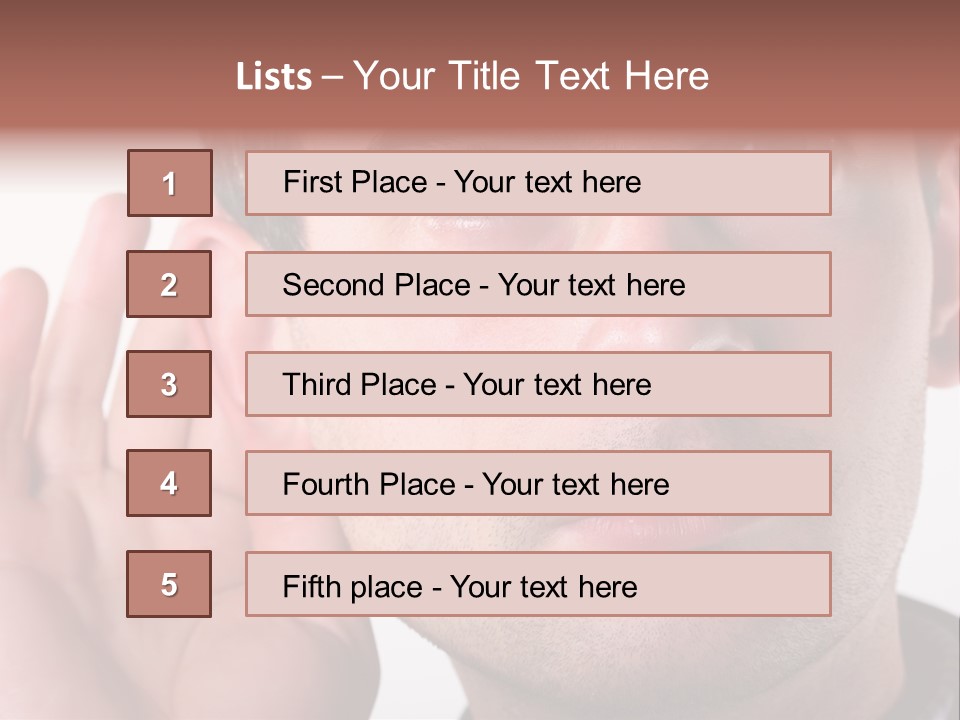 Listen Man PowerPoint Template