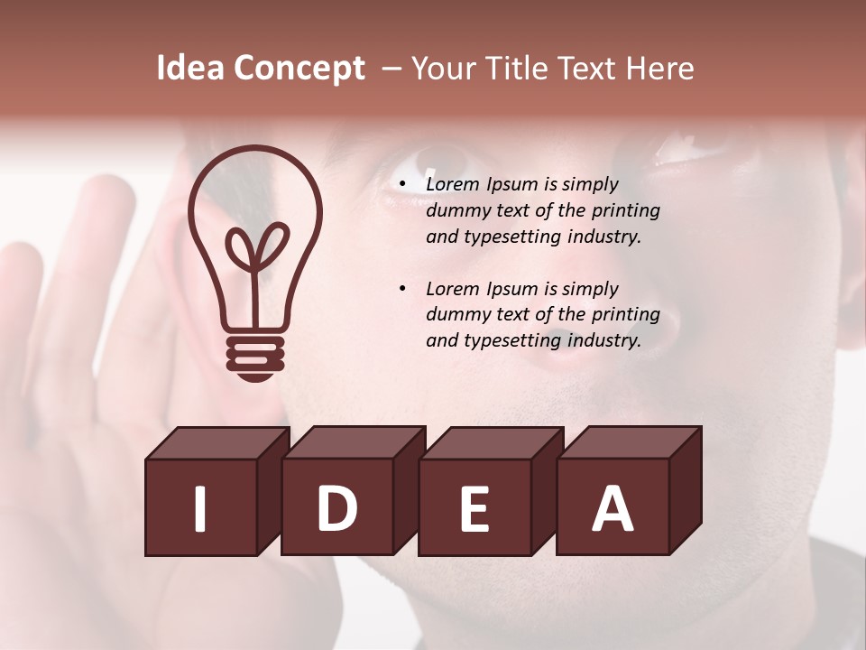 Listen Man PowerPoint Template