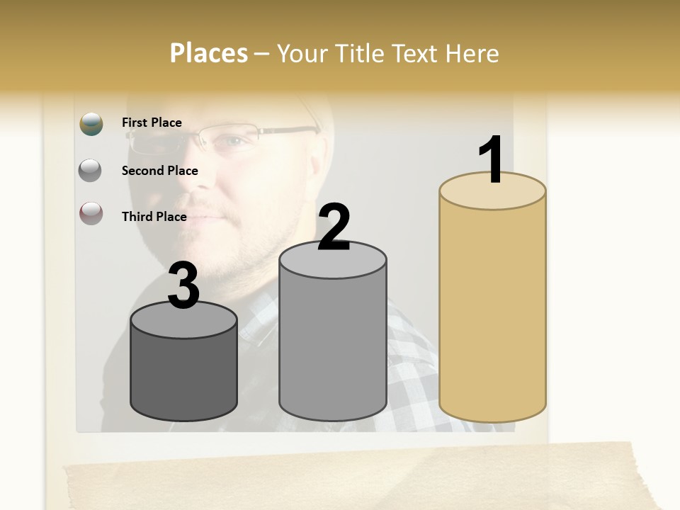 Polariod With Masking Tape. PowerPoint Template