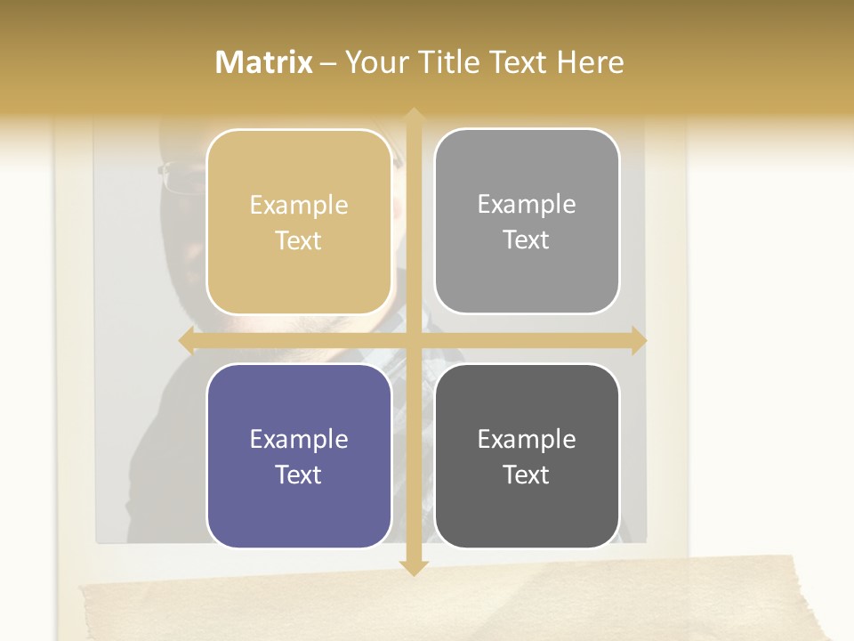 Polariod With Masking Tape. PowerPoint Template