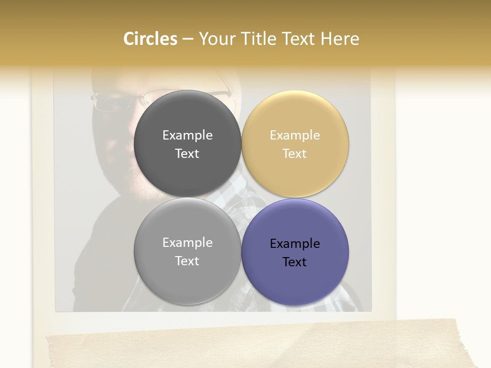 Polariod With Masking Tape. PowerPoint Template