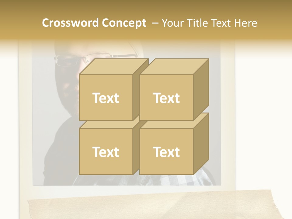 Polariod With Masking Tape. PowerPoint Template