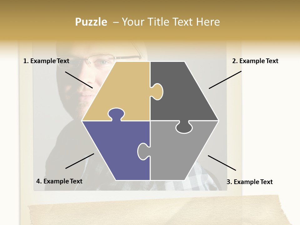 Polariod With Masking Tape. PowerPoint Template