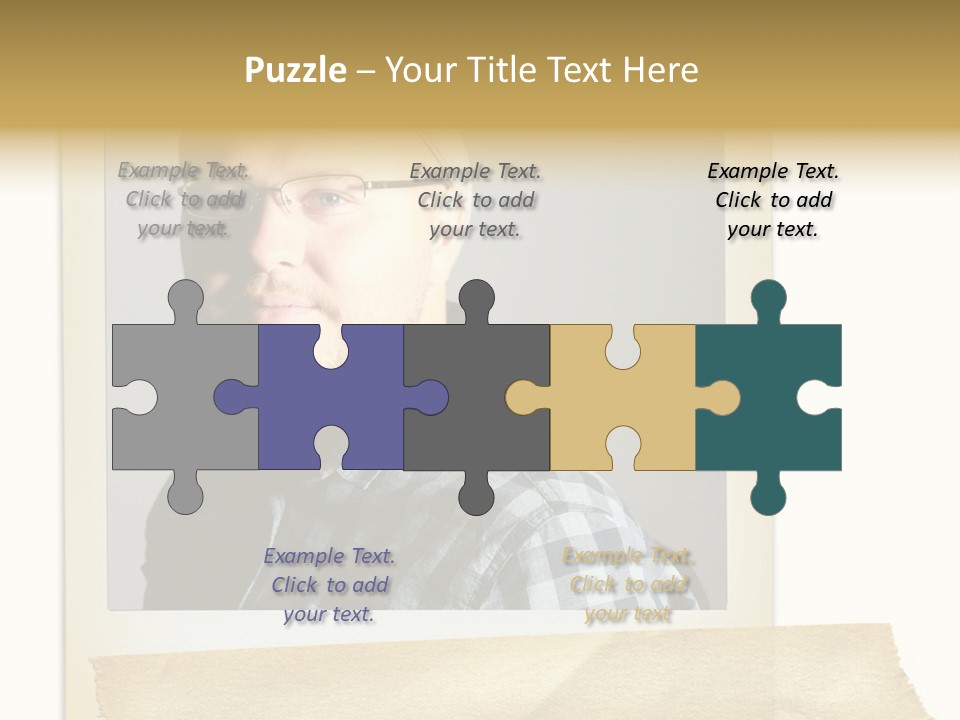 Polariod With Masking Tape. PowerPoint Template